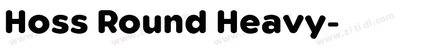 Hoss Round Heavy字体转换 Hoss Round Heavy字体转换